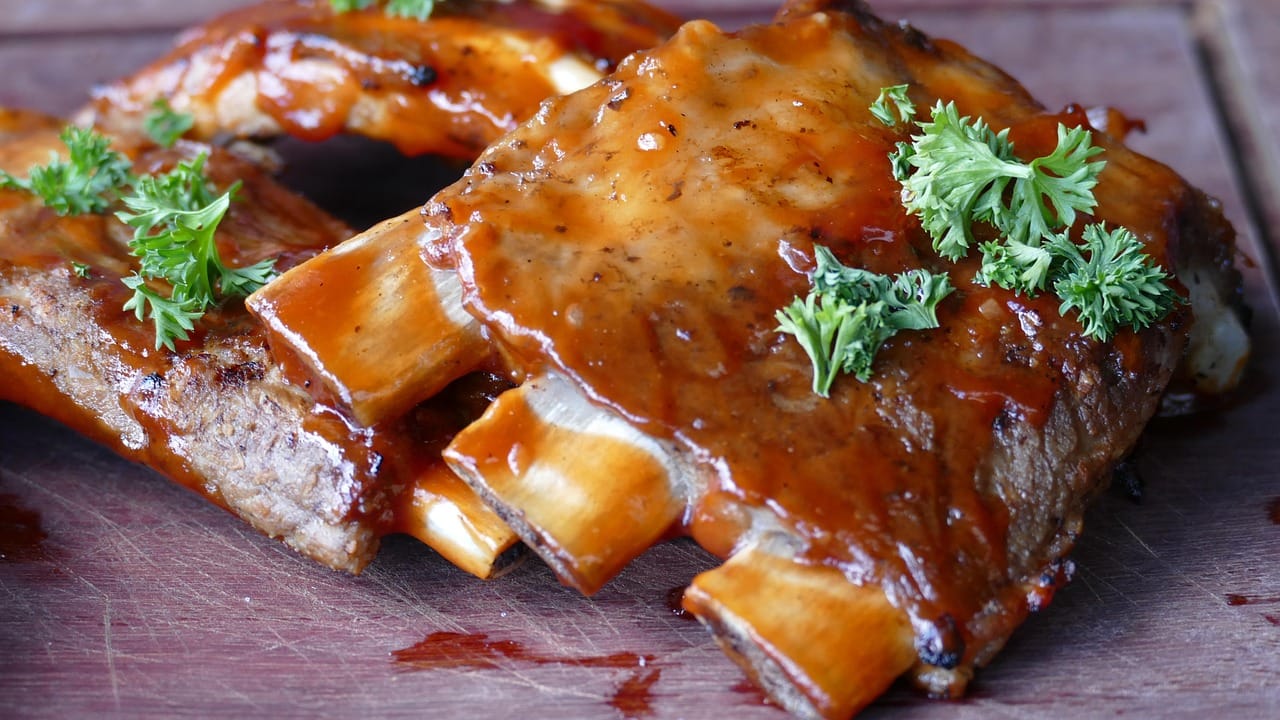 flesh, nature, ribs, meal, grilled, marinated, food, yummy, pig, rust, free standing grill, grilling, grill, rib, pork, seasoned, hot, summer